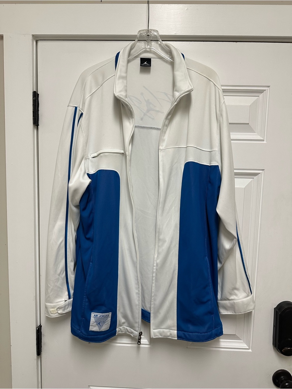 Jordan Flight Men’s White & Royal Blue Performance Track Jacket